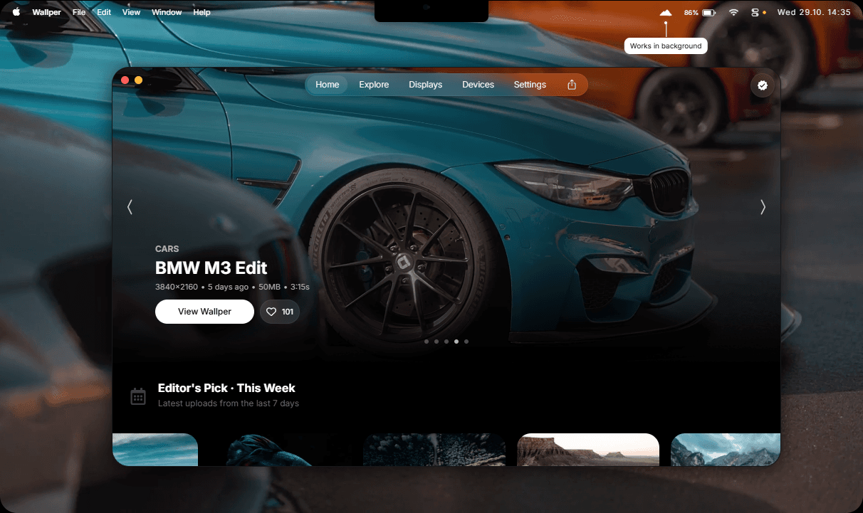 Apple Device Frame with Demo Application